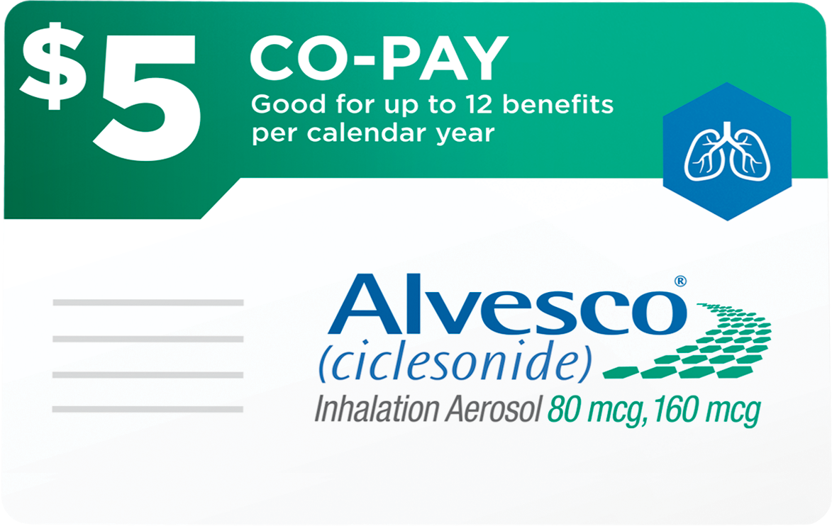 Alvesco (ciclesonide) Co-Pay and Patient Support